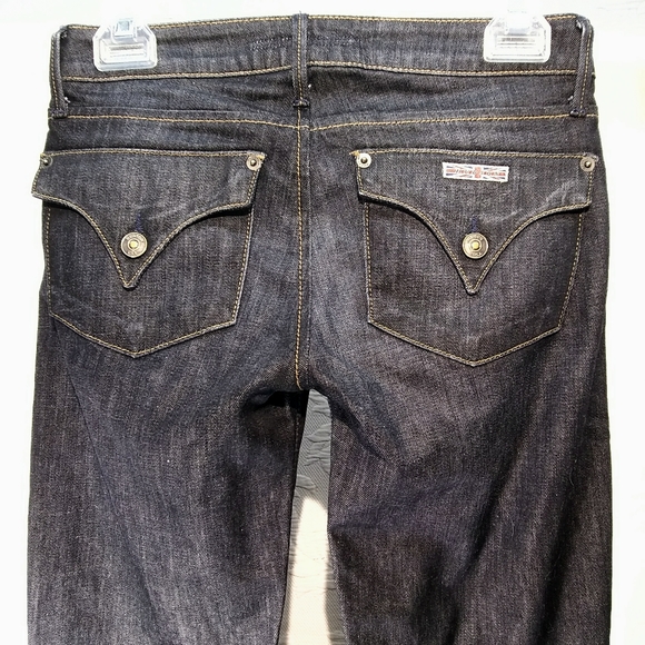 Hudson Sz 25 Dark Wash Carly Flap Pocket Straight Jeans - Picture 9 of 15